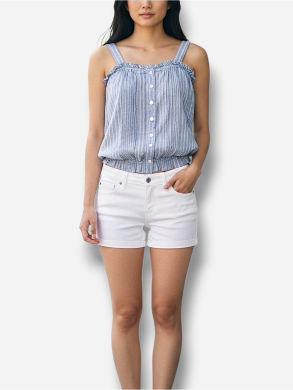🌸Levi’s🌸 Sleeveless Striped Crop Top Size Small